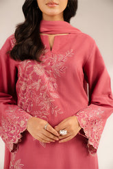 3 Piece Slub Khaddar Embroidered (CS0278)